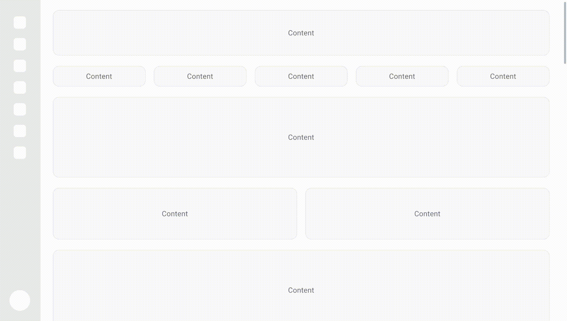 Main page scrolling behavior
